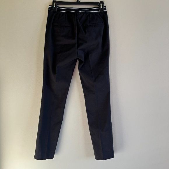 ZARA Ankle Pants with Elastic Waistband Accent Black Womens Size S - Picture 7 of 10